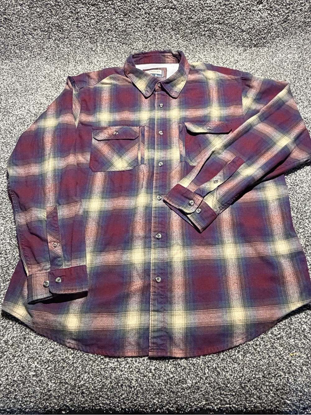 Magellan Outdoors Men's Vented Button-Down Shirt Long Sleeve XL